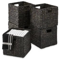 Best Choice Products 12x12in Hyacinth Baskets, Set Of 5 Multipurpose Collapsible Organizers W/ Inserts 21 Best Choice Products 12x12in Hyacinth Baskets, Set Of 5 Multipurpose Collapsible Organizers W/ Inserts -Best Choice Products GUEST e69e3d60 feb9 4ce2 9128 b613332b4f08 1
