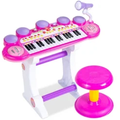 Best Choice Products 37-Key Kids Electronic Piano Keyboard W/ Multiple Sounds, Lights Microphone, Stool -Best Choice Products GUEST e6d05fd4 cd55 43bc 8c6b 99342088a7ff