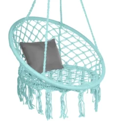 Best Choice Products Handwoven Cotton Macramé Hammock Hanging Chair Swing For Indoor & Outdoor Use W/ Backrest 19 Best Choice Products Handwoven Cotton Macramé Hammock Hanging Chair Swing For Indoor & Outdoor Use W/ Backrest -Best Choice Products GUEST e7428fdb c776 48ff 9853 65eab2228329