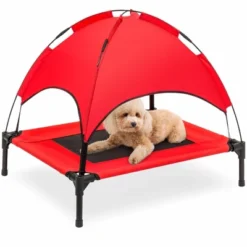 Best Choice Products 30in Elevated Cooling Dog Bed, Outdoor Raised Mesh Pet Cot W/ Removable Canopy, Carrying Bag -Best Choice Products GUEST eadd5d68 9ab3 4480 a350 1675ea5360f2