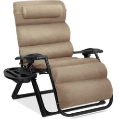 Best Choice Products Oversized Zero Gravity Chair, Folding Recliner W/ Removable Cushion, Side Tray -Best Choice Products GUEST eafda4a2 e82e 40fe 98d0 991c9ddba41e