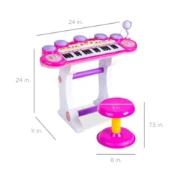 Best Choice Products 37-Key Kids Electronic Piano Keyboard W/ Multiple Sounds, Lights Microphone, Stool -Best Choice Products GUEST eb073c4c 7e32 45af 92c8 3d50ffe61e81