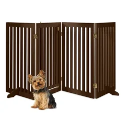 Best Choice Products 31.5in 4-Panel Freestanding Wooden Pet Gate W/ Walk Through Door, Adjustable Pen -Best Choice Products GUEST ee8639c0 792c 4a39 8ca2 5ffcdb244fbf