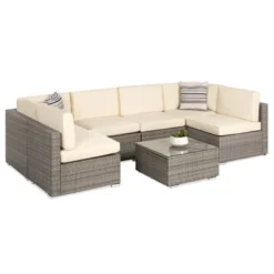Best Choice Products 7-Piece Modular Outdoor Conversational Furniture Set, Wicker Sectional Sofas W/ Cover 19 Best Choice Products 7-Piece Modular Outdoor Conversational Furniture Set, Wicker Sectional Sofas W/ Cover -Best Choice Products GUEST ef1ec2f9 3b54 4fca b8d4 63f66e3f7dc2