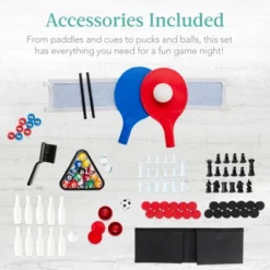 Best Choice Products 11-in-1 Kids Combo Game Set W/ Ping Pong, Foosball, Air Hockey, 5 Accessory Bags -Best Choice Products GUEST efe1a883 c31d 4434 bde0 fc45d284043e