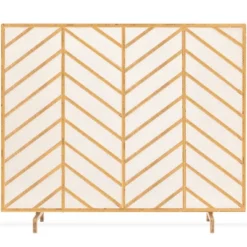 Best Choice Products 52x31in 3-Panel Iron Chevron Fireplace Screen, Spark Guard W/ Handles 16 Best Choice Products 52x31in 3-Panel Iron Chevron Fireplace Screen, Spark Guard W/ Handles -Best Choice Products GUEST f52e4cbb 00e3 4495 aa86 94e40a3fdb22
