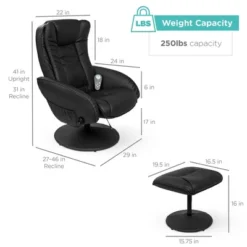 Best Choice Products Faux Leather Electric Massage Recliner Chair W/ Stool Ottoman, Remote Control, 5 Modes -Best Choice Products GUEST f7cec072 5fb0 4786 ad24 38e0b570e63c