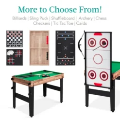 Best Choice Products 13-in-1 Combo Game Table Set W/ Ping Pong, Foosball, Basketball, Air Hockey, Archery -Best Choice Products GUEST fb4429de 6d9d 4125 892b dbc4d5521fab