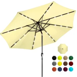 Best Choice Products 10ft Solar LED Lighted Patio Umbrella W/ Tilt Adjustment, UV-Resistant Fabric -Best Choice Products GUEST fe9eb880 6be9 4c68 8a0a bef9f2a51361