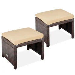 Best Choice Products Set Of 2 Multipurpose Patio Wicker Ottomans W/ Removable Cushions, Steel Frame 21 Best Choice Products Set Of 2 Multipurpose Patio Wicker Ottomans W/ Removable Cushions, Steel Frame -Best Choice Products GUEST ffe3540c 1362 4365 9815 b0b83c74a63c